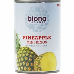 Compot ananas inele fara zahar 400g - BIONA