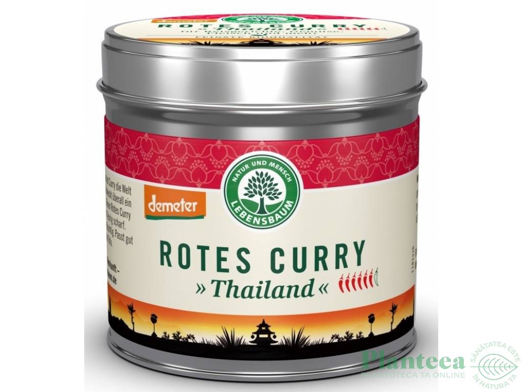 Condimente curry rosu eco 55g - LEBENSBAUM