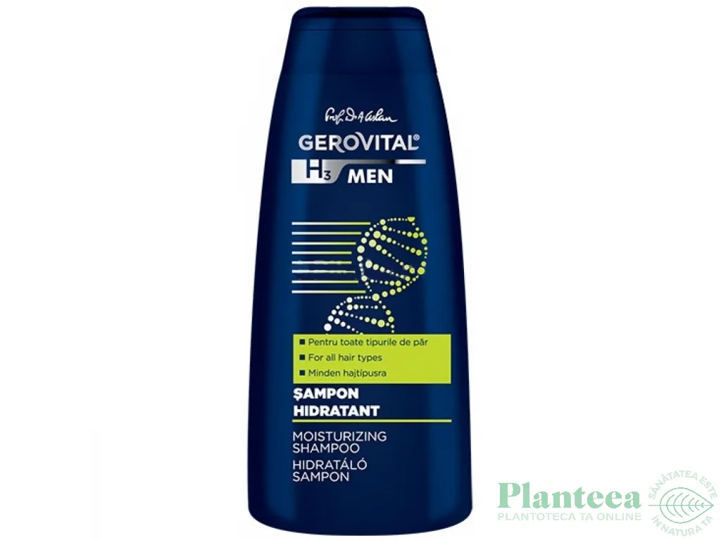 Sampon hidratant barbati 400ml - GEROVITAL H3 MEN