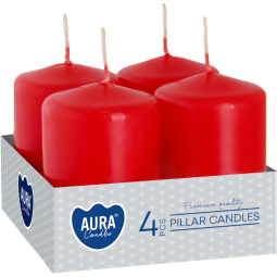Lumanari ornamentale stalp 7h rosu 4b - BISPOL