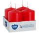 Lumanari ornamentale stalp 7h rosu 4b - AURA