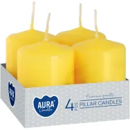 Lumanari ornamentale stalp 7h galben 4b - BISPOL