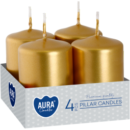 Lumanari ornamentale stalp 7h auriu 4b - BISPOL