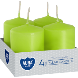 Lumanari ornamentale stalp 7h verde mar 4b - BISPOL