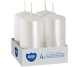 Lumanari ornamentale stalp 9h alb perlat 4b - AURA