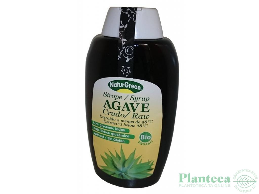 Sirop agave raw bio 500ml - NATURGREEN
