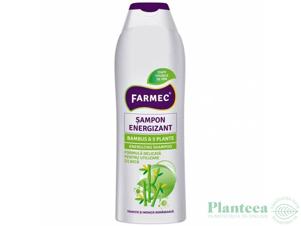 Sampon energizant bambus 5plante 400ml - FARMEC