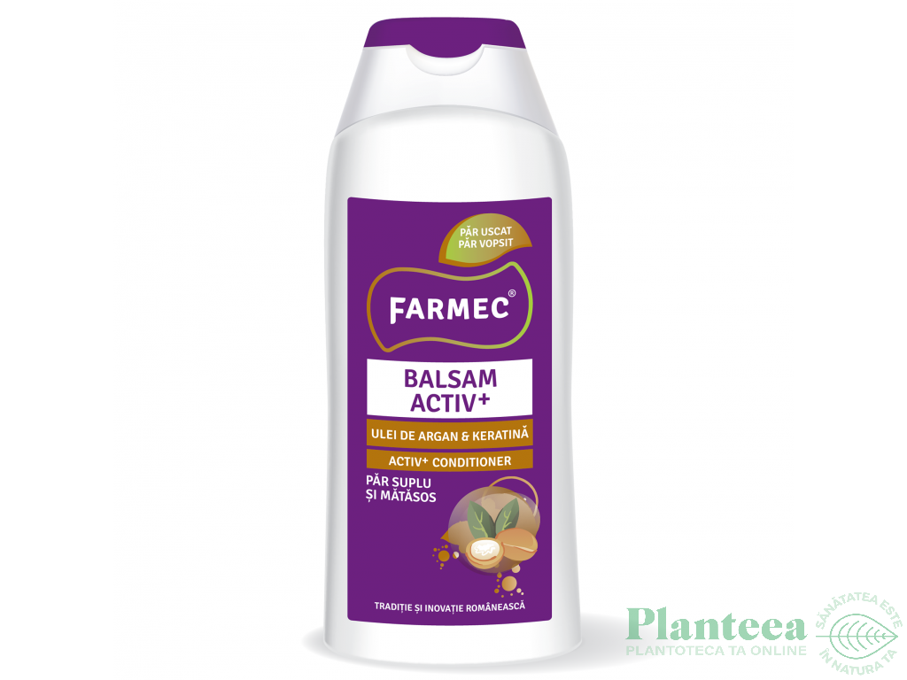 Balsam par activ ulei argan cheratina 200ml - FARMEC