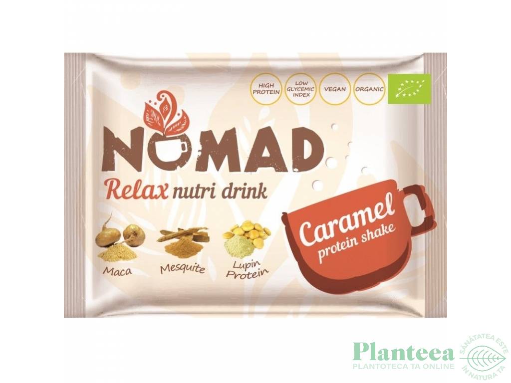 Bautura instant Relax caramel NutriDrink plic eco 24g - NOMAD