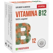 Vitamina B12 400mg cianocobalamina 30cps - PARAPHARM