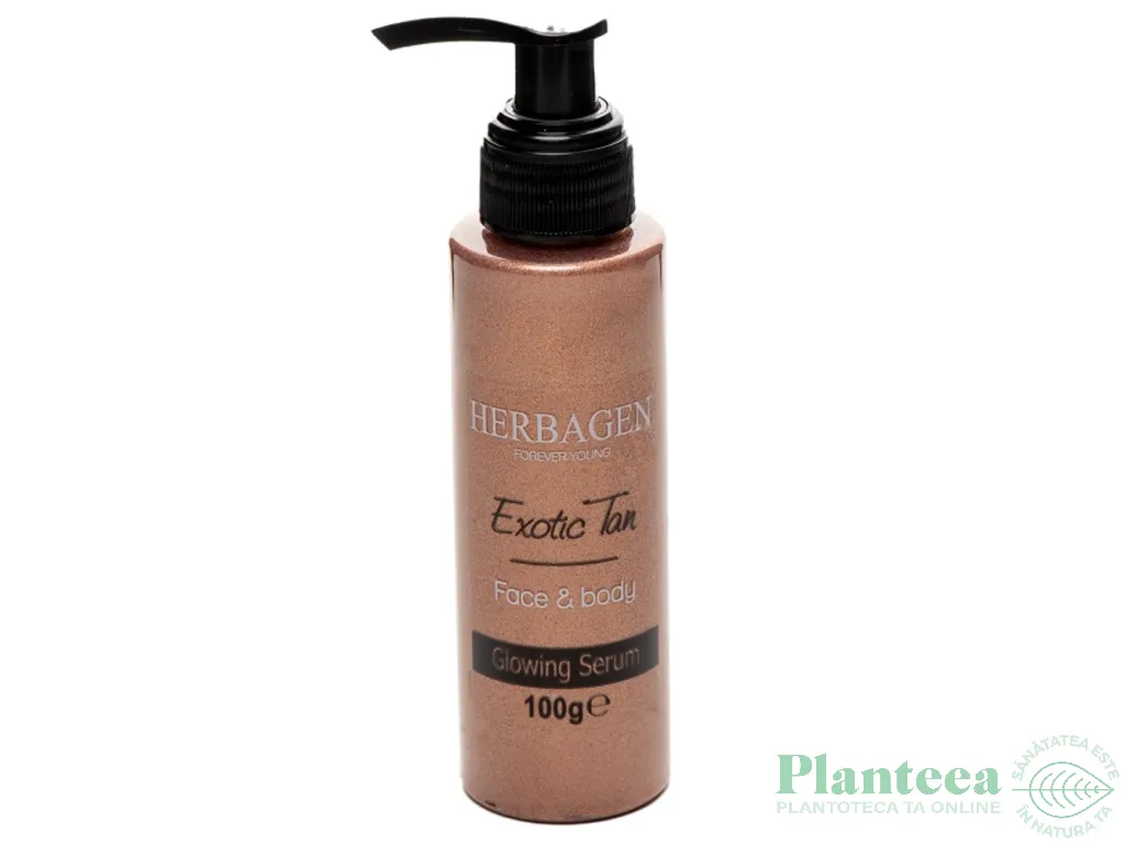 Ser fata corp bronzant stralucitor Exotic Tan 100g - HERBAGEN