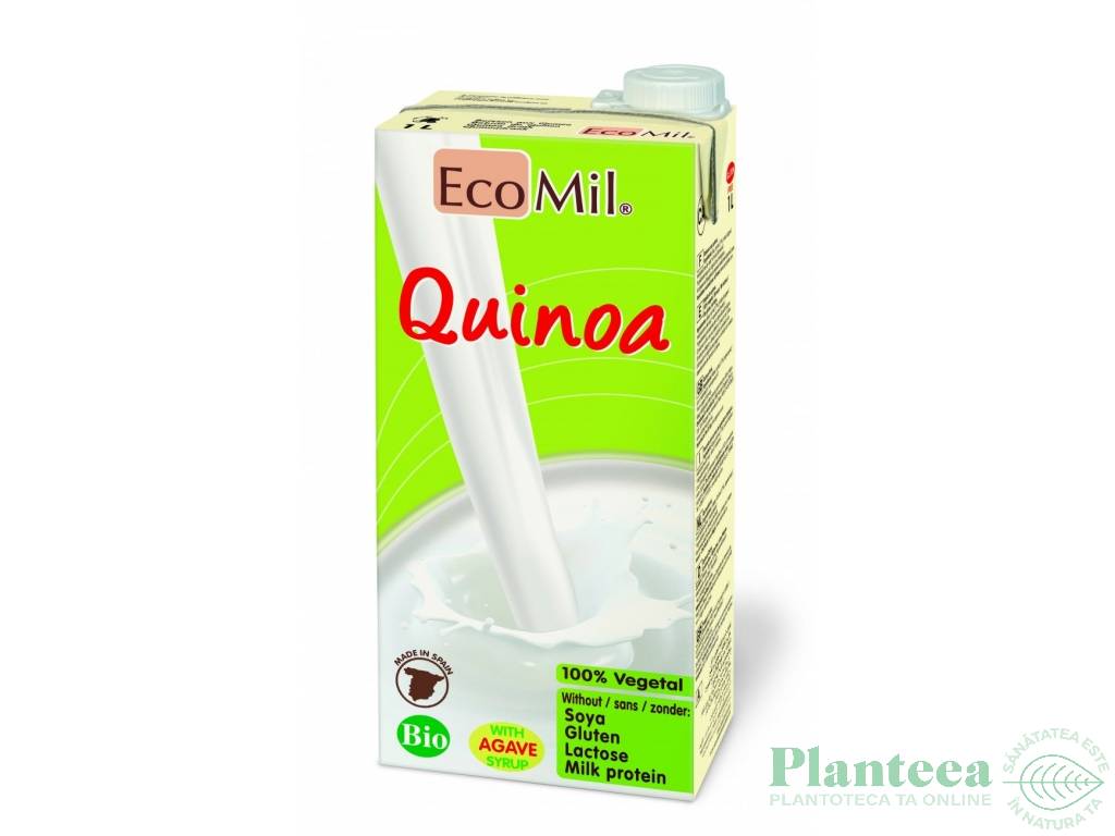 Lapte quinoa simplu agave eco 1L - ECOMIL