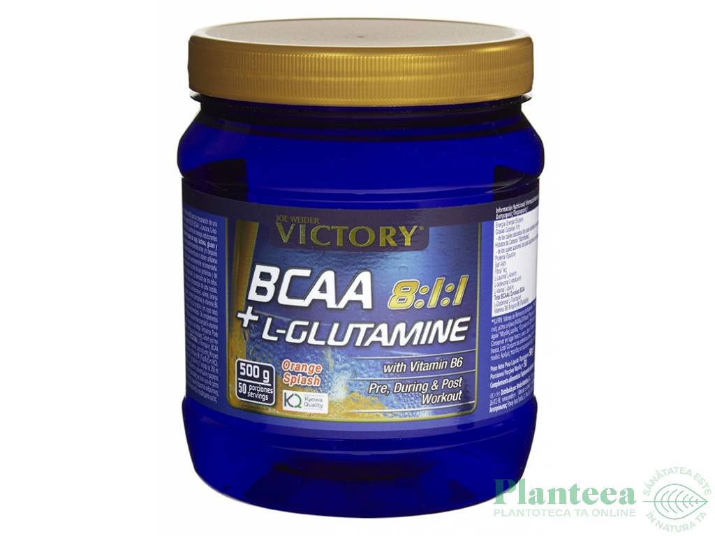 Pulbere BCAA 8:1:1 Lglutamina B6 500g - VICTORY ENDURANCE