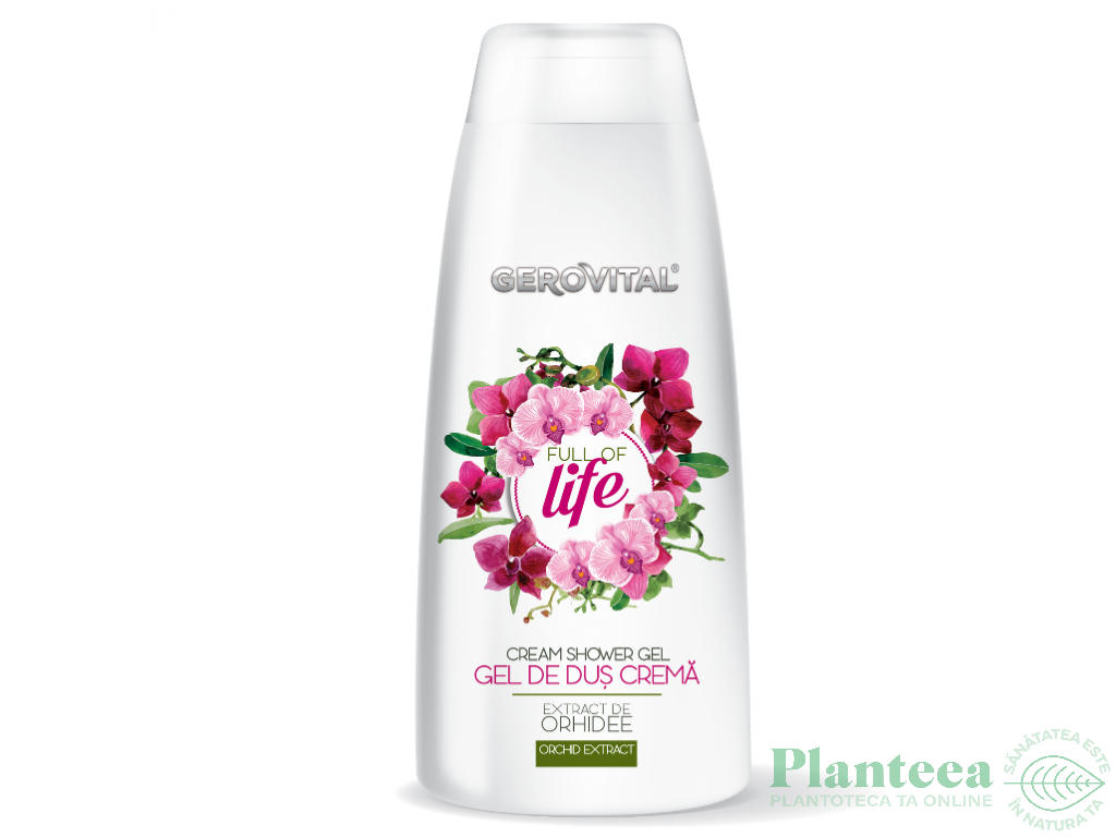 Gel dus crema orhidee Full of Life 250ml - GEROVITAL