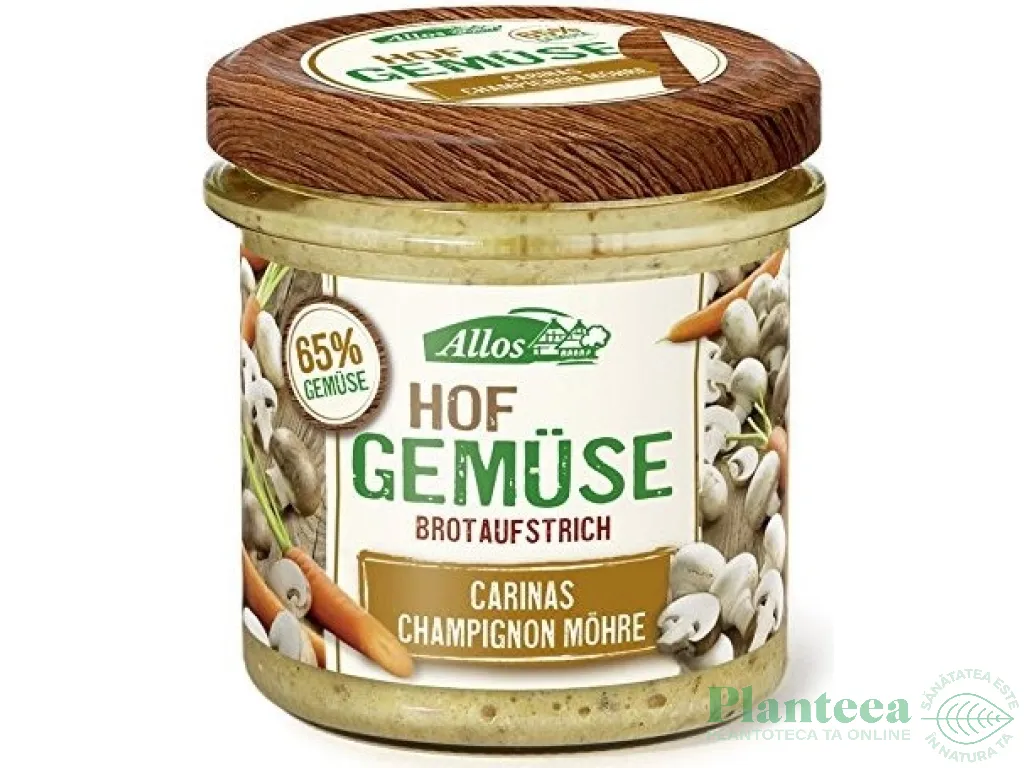 Crema tartinabila ciuperci praz ceapa eco 135g - ALLOS