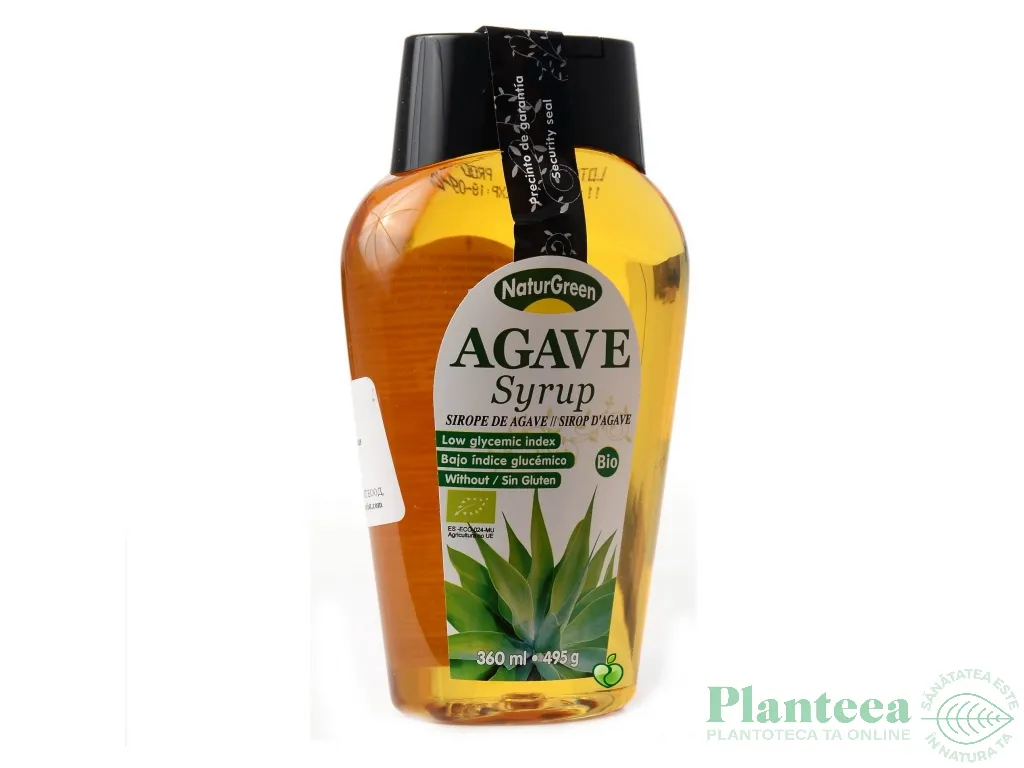 Indulcitor sirop agave bio 360ml - NATURGREEN