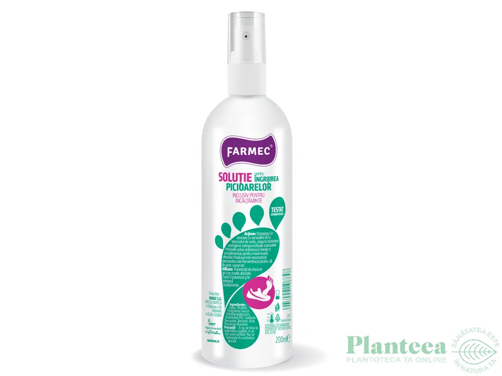 Solutie ingrijirea picioarelor 200ml - FARMEC
