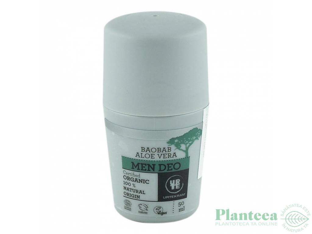 Deodorant roll on baobab aloe barbati 50ml - URTEKRAM