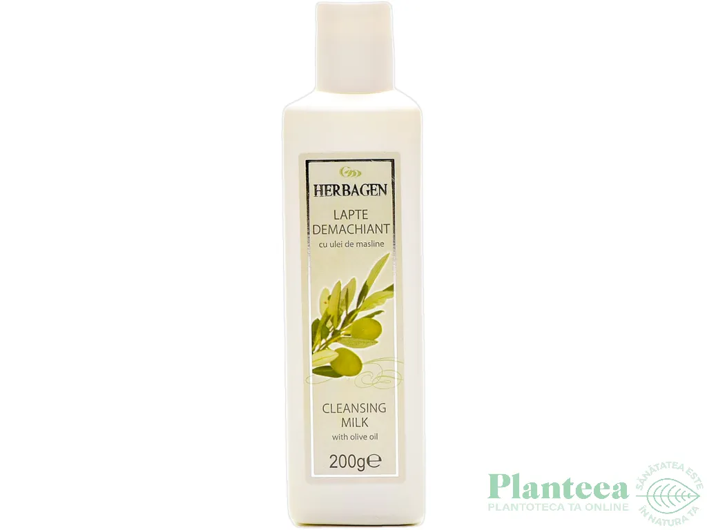 Lapte demachiant ulei masline 200ml - HERBAGEN