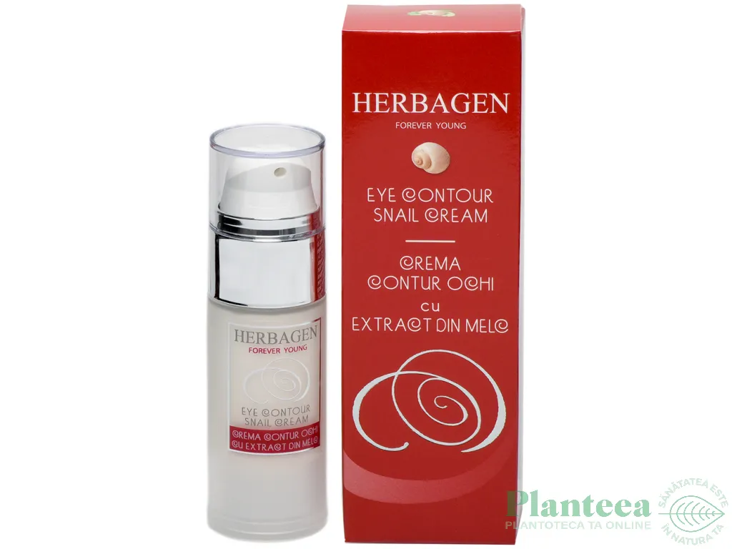 Crema contur ochi extract melc 30ml - HERBAGEN