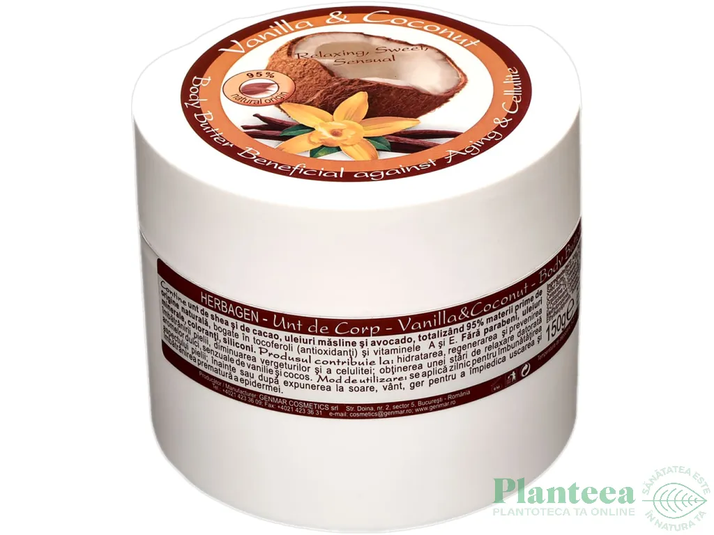Unt corp vanilla coconut 150ml - HERBAGEN