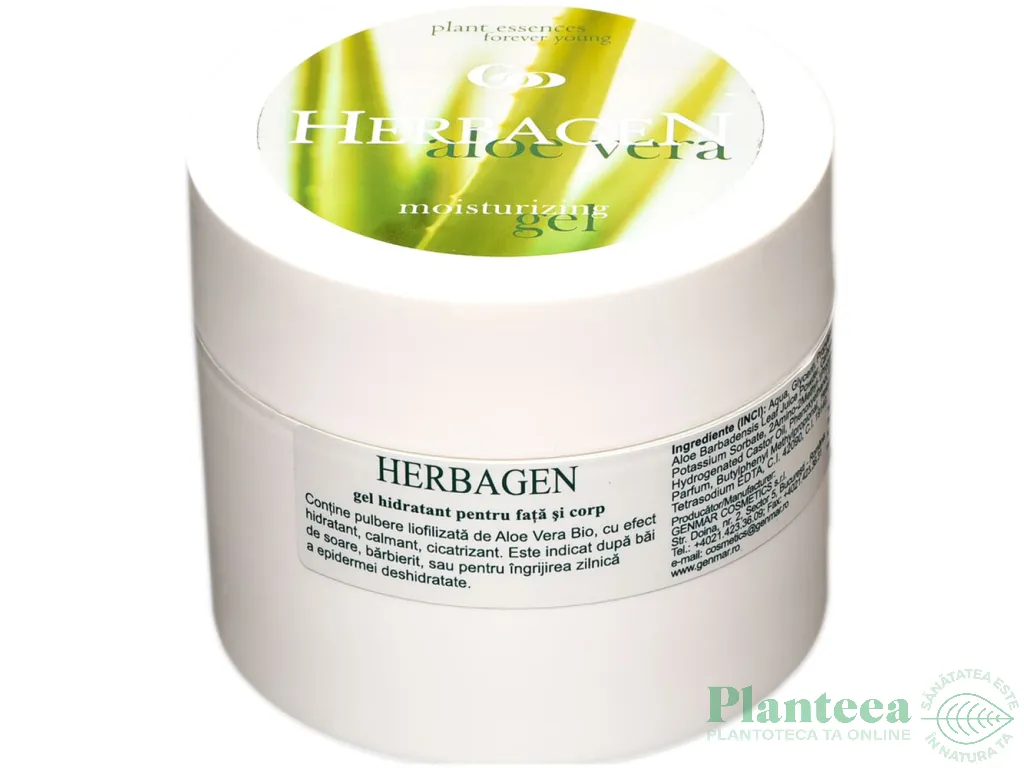 Gel corp hidratant aloe vera 150ml - HERBAGEN