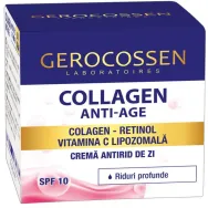 Crema zi antirid riduri profunde spf10 Collagen AntiAge 50ml - GEROCOSSEN