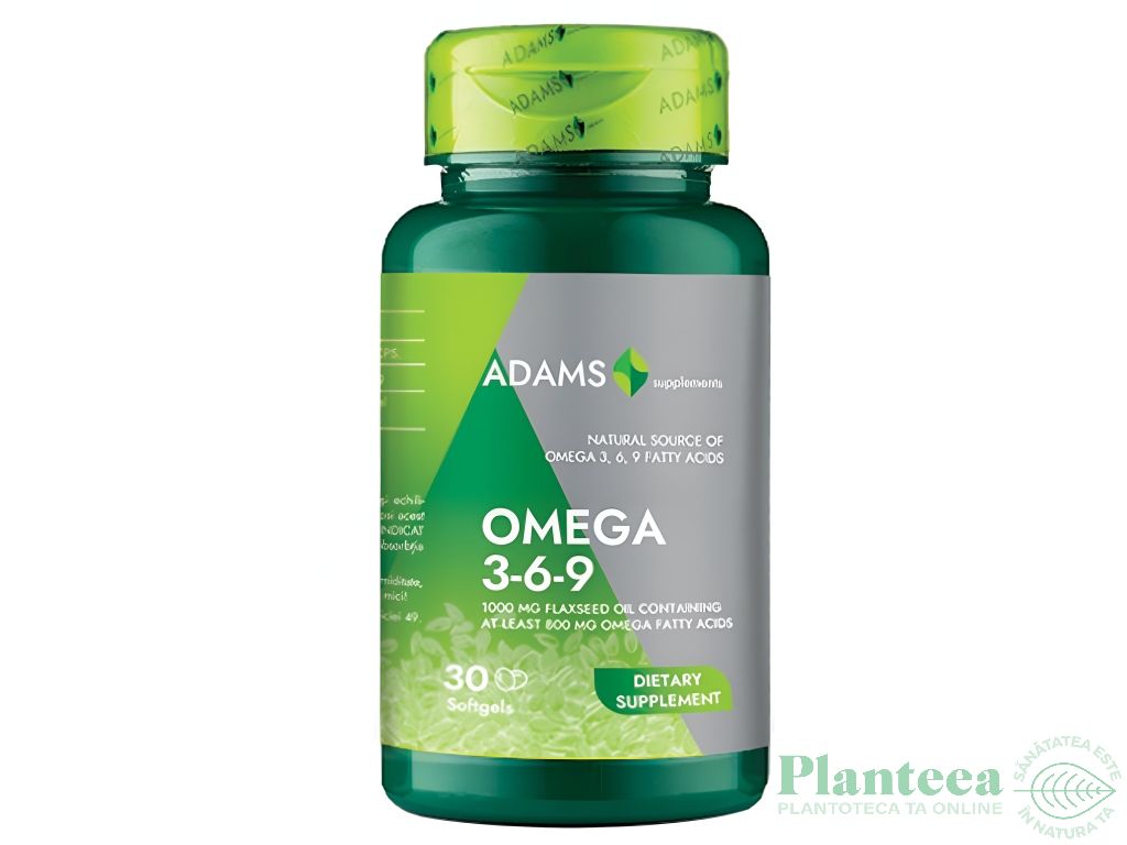 FlaxSeed oil [Omega 369] 30cps - ADAMS SUPPLEMENTS
