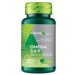 Omega369 1000mg ulei seminte in 30cps - ADAMS SUPPLEMENTS