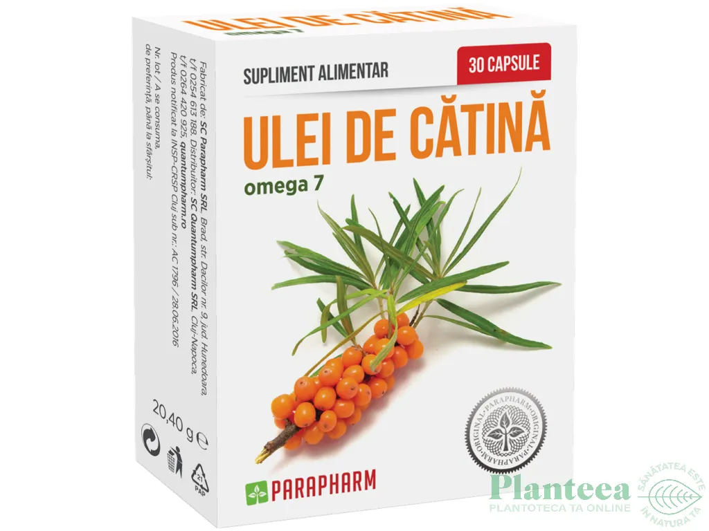 Ulei catina omega7 30cps - PARAPHARM