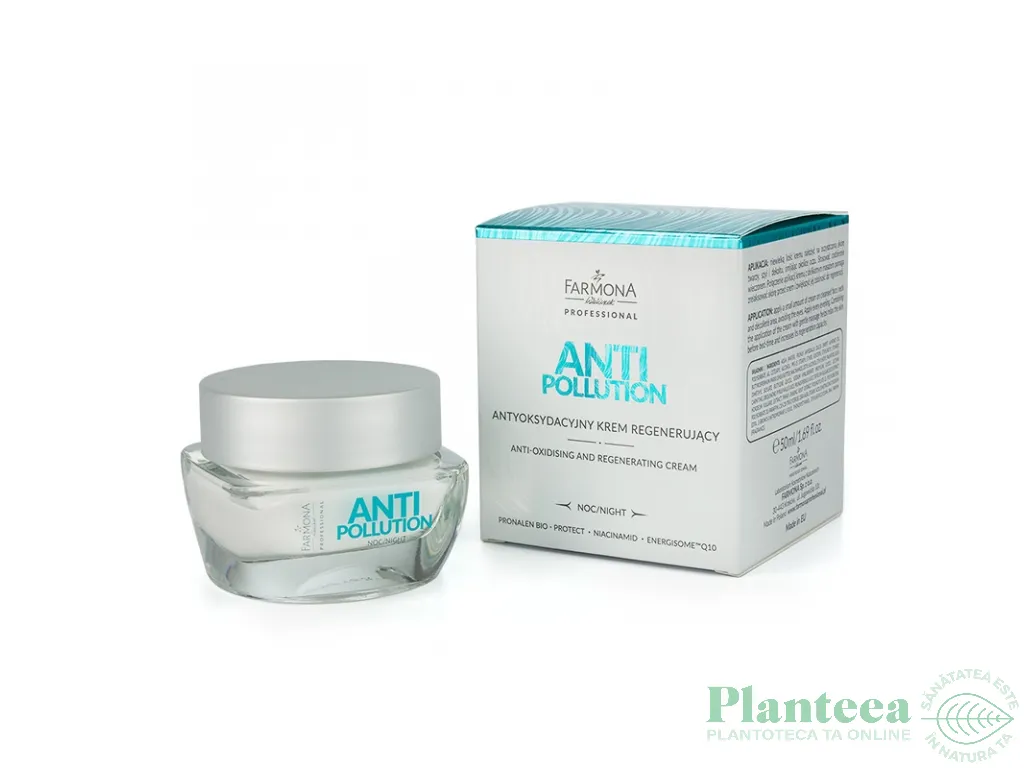 Crema noapte antioxidanta regeneratoare Anti Pollution 50ml - FARMONA