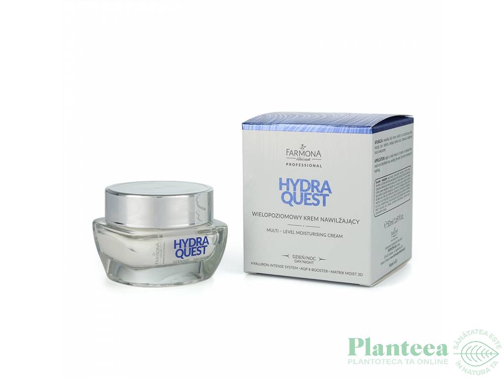 Crema fata multifunctionala hidratanta Hydra Quest 50ml - FARMONA