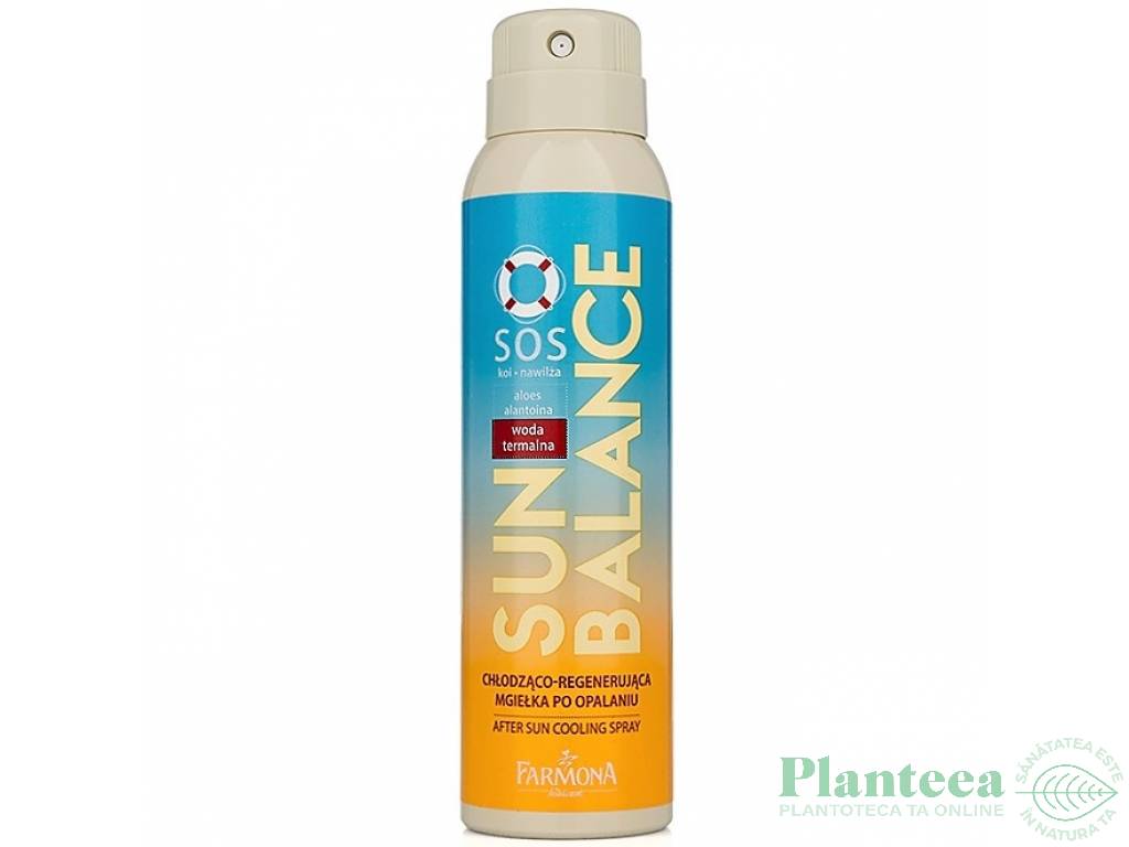 Spray racoritor regenerant dupa plaja SOS Sun Balance 150ml - FARMONA