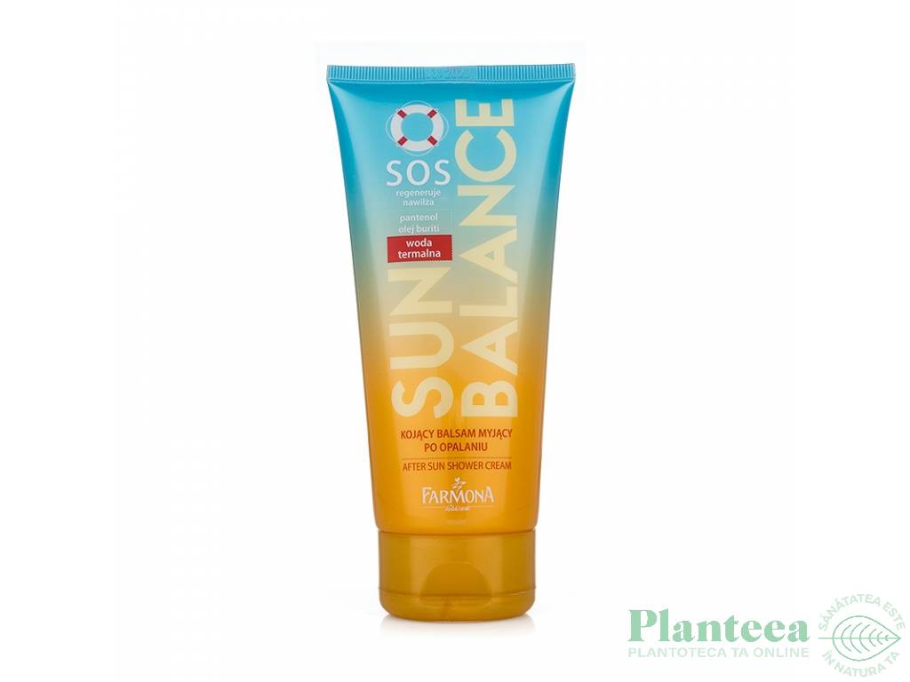 Crema dus calmanta dupa plaja SOS Sun Balance 200ml - FARMONA