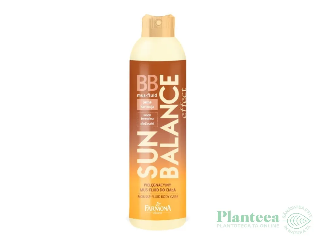 Mousse fluid BB corp piele deschisa Sun Balance 150ml - FARMONA