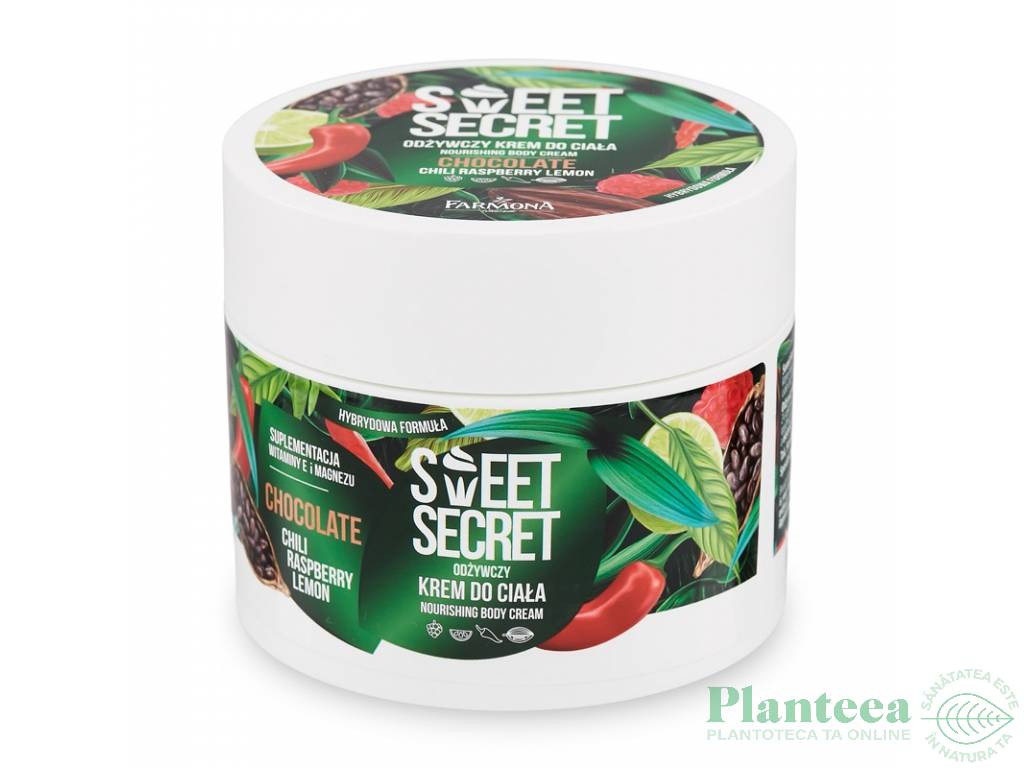 Crema corp hibrida nutritiva vit E magneziu Sweet Secret 200ml - FARMONA