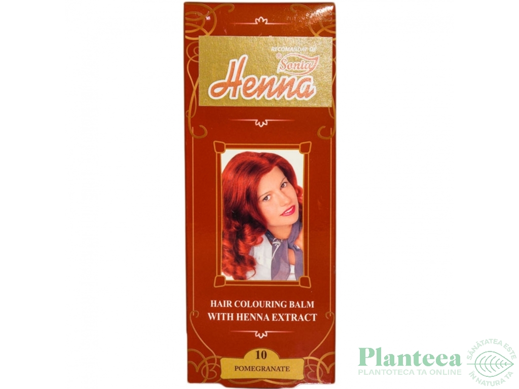 Balsam colorant henna nr10 rosu rodie 75ml - VENITA