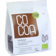 Migdale in ciocolata neagra raw eco 70g - COCOA
