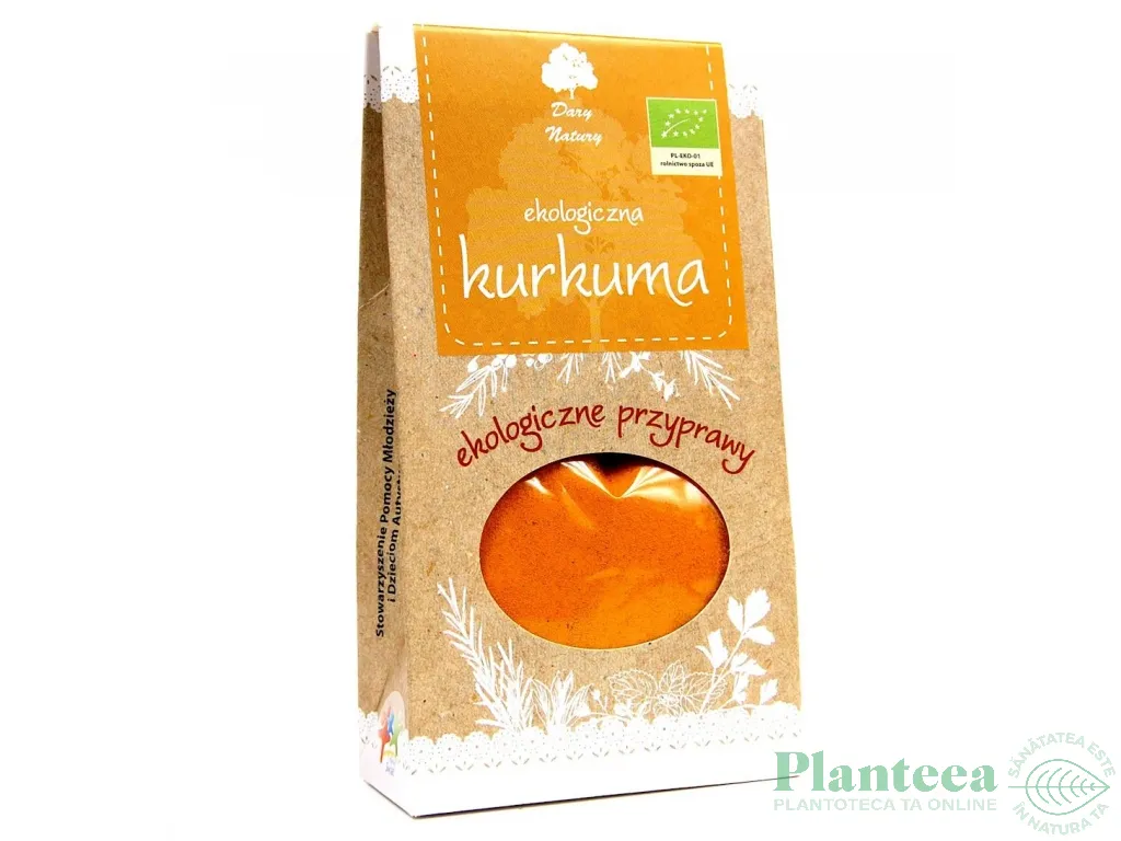 Condiment turmeric macinat eco 50g - DARY NATURY