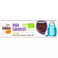 Baton ciocolata neagra 70% fara zahar fara gluten bio 40g - SUPER FUDGIO