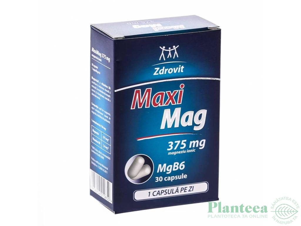 MaxiMag magneziu ionic 375mg 30cps - NATUR PRODUKT