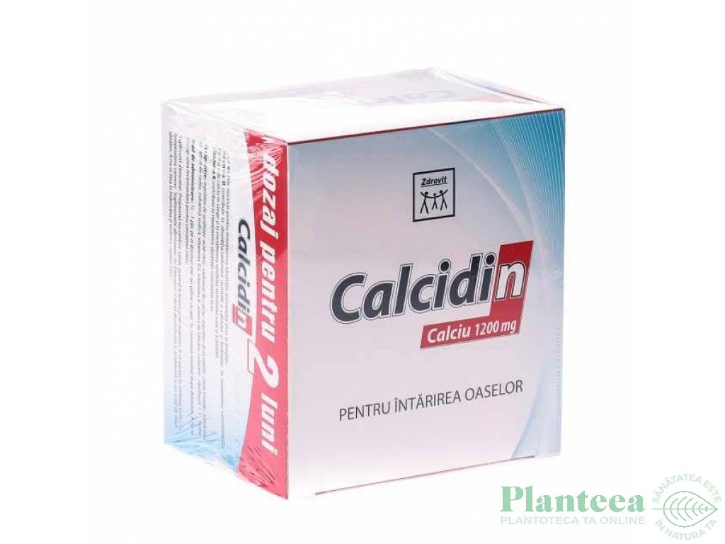 Calcidin calciu 1200mg D3 K 60pl - NATUR PRODUKT