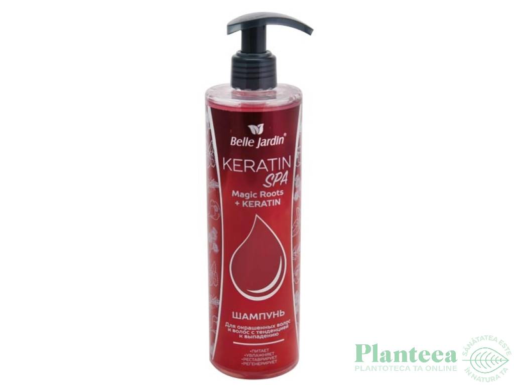 Sampon anticadere par vopsit micelar cheratina 400ml - BELLE JARDIN