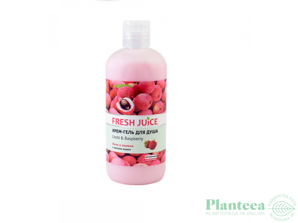 Gel dus cremos litchi zmeur 500ml - FRESH JUICE