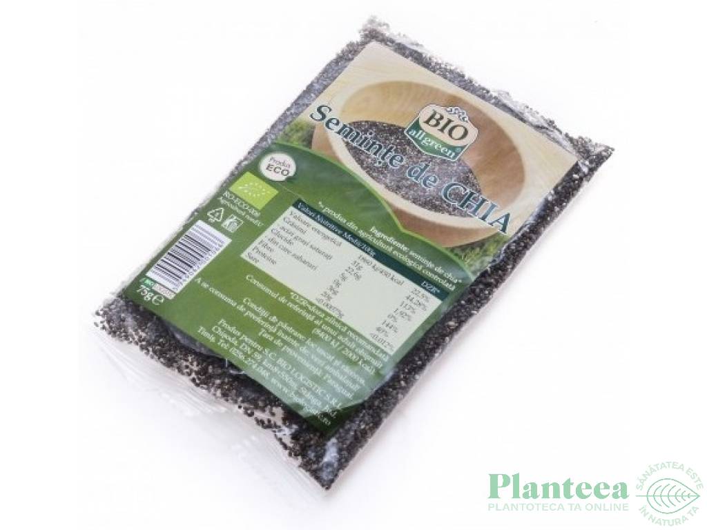 Seminte chia bio eco 75g - BIO ALL GREEN