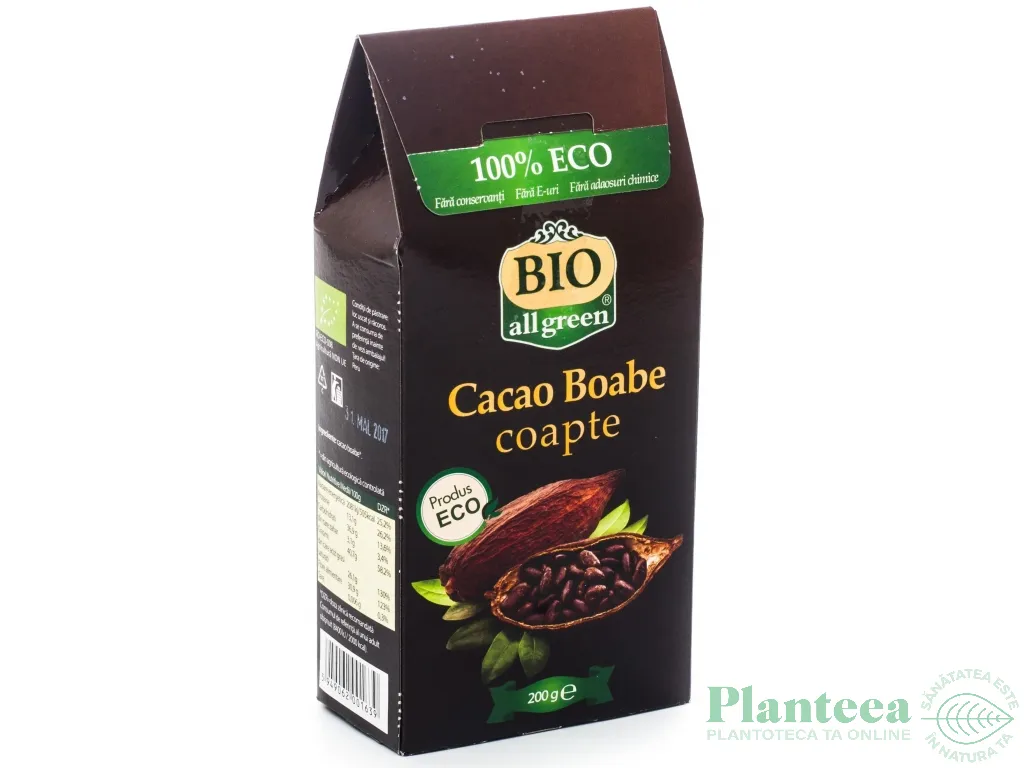 Cacao boabe coapte eco 200g - BIO ALL GREEN