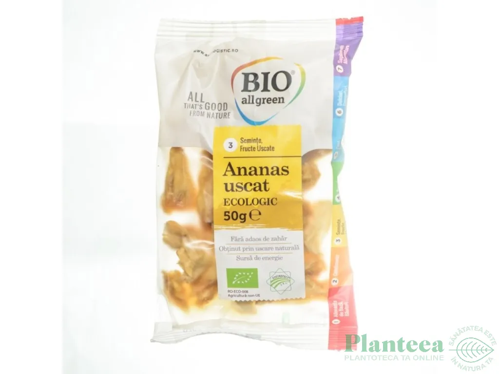 Ananas uscat eco 50g - BIO ALL GREEN