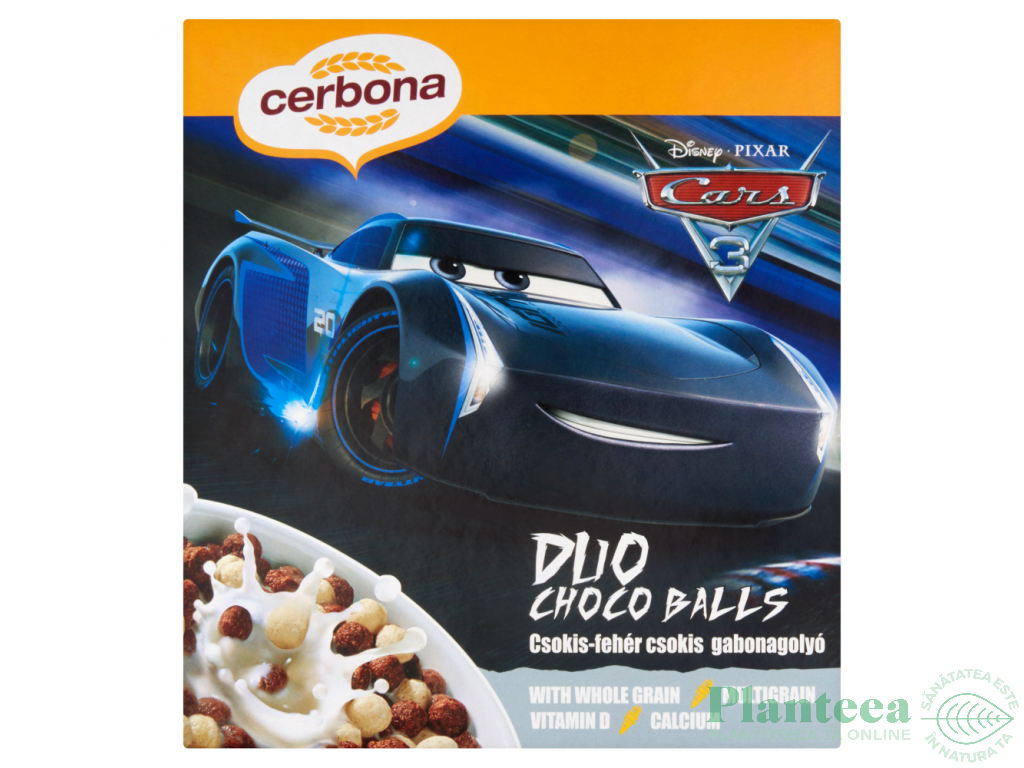 Bilute cereale mix ciocolata Disney Cars 225g - CERBONA