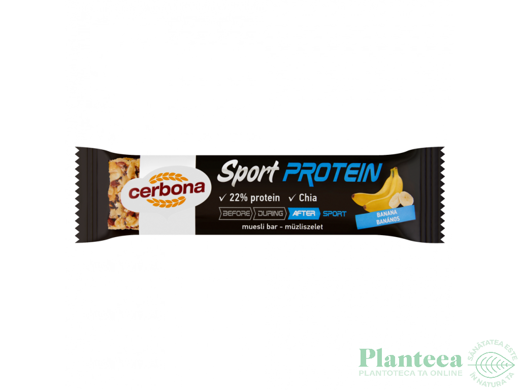 Baton proteic banane 35g - CERBONA