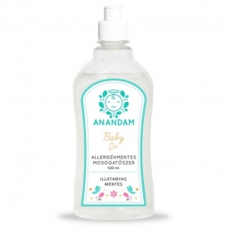 Detergent lichid vase hipoalegenic fara parfum Baby 500ml - ANANDAM